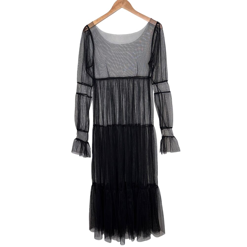 Sheer Black overlay dress  SMALL - Picture 2 of 6